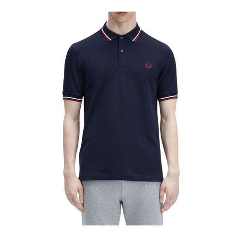Fred Perry Polo Polo Uomo con doppia riga S P25 - FRED PERRYM3600 - T55 - S - Francavilla Moda